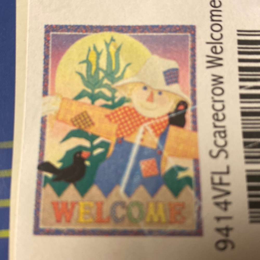 Scarecrow flag for Fall! Adorable colors!🧡